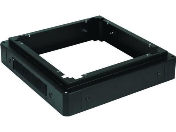 Lanview by Logon - Racksockel - w=600, d=600, h=100 mm - svart, RAL 9005