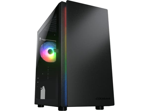 COUGAR Gaming PURITY RGB, Mini Tower, PC, Sort, Micro ATX, Mini-ITX, Multi, 16 cm