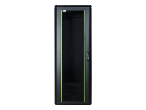Lanview by Logon - Rack skåp - 600 x 600 mm, data line - fristående - svart, RAL 9005 - 32U - 19"