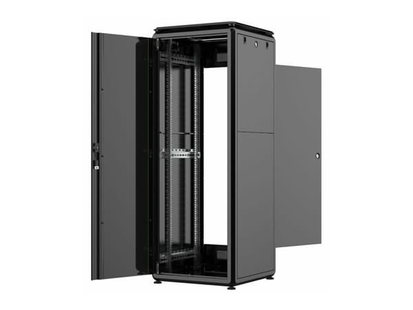 Lanview by Logon - Rack skåp - 600 x 600 mm, data line - fristående - svart, RAL 9005 - 32U - 19"