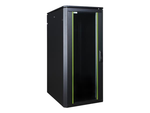 Lanview by Logon Data Line - Rack skap - 600 x 800 mm, data line - free-standing - svart - 26U - 19"