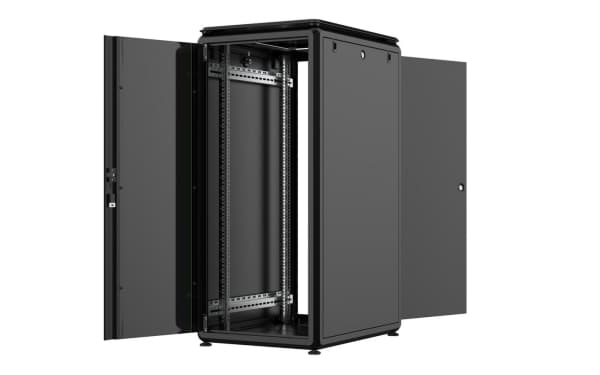 Lanview by Logon Data Line - Rack skap - 600 x 800 mm, data line - free-standing - svart - 26U - 19"
