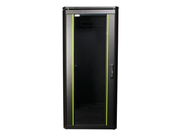 LOGON RDL26U66BL, 26U, Fristående hyllplan, 600 kg, Svart, Metall, Stål