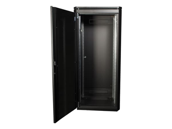 LOGON RDL26U66BL, 26U, Fristående hyllplan, 600 kg, Svart, Metall, Stål