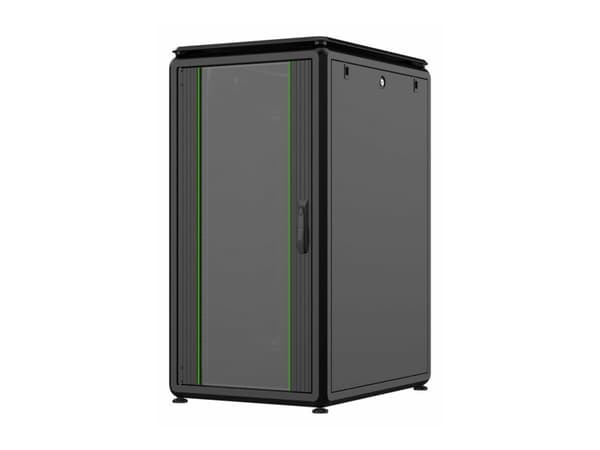 Lanview by Logon Data Line - Rack skåp - 600 x 800 mm, data line - fristående - svart, RAL 9005 - 22U - 19"