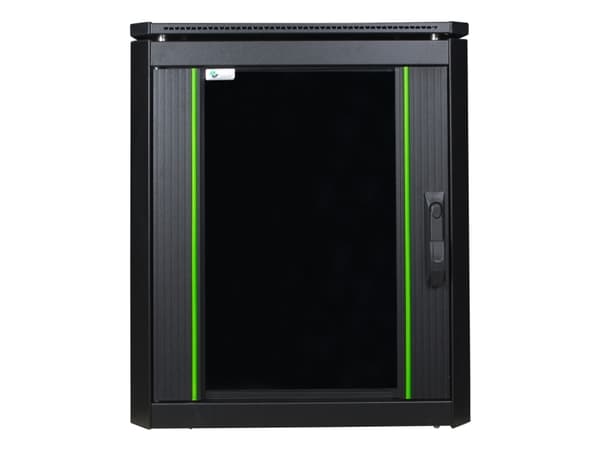 Lanview by Logon - Rack skap - 600 x 600 mm, data line - free-standing - svart, RAL 9005 - 12U - 19"