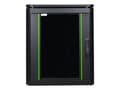 Miniatyrbilde 3 av 5: Lanview by Logon - Rack skap - 600 x 600 mm, data line - free-standing - svart, RAL 9005 - 12U - 19"