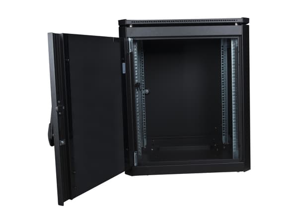 Lanview by Logon - Rack skap - 600 x 600 mm, data line - free-standing - svart, RAL 9005 - 12U - 19"