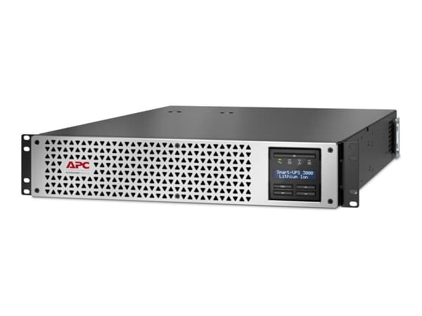 APC Smart-UPS Lithium Ion - UPS (kan monteres i rack) - linjeinteraktiv, 8x IEC C13, 1x IEC C19, SmartConnect+SmartSlot, AVR, LCD - AC 220/230/240 V Sort, Grå