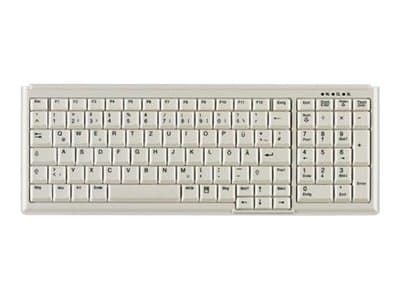 Active Key AK-7000 - Tangentbord - USB - tysk - ljusgrå