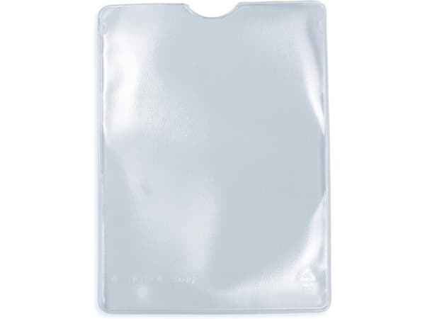 HERMA ID-kortsfodral, PP, 1-faldigt, 63 x 90 mm, småförpackning, dokumenttät, transparent, rivtålig, försänkt grepp, - 1 st (1323)