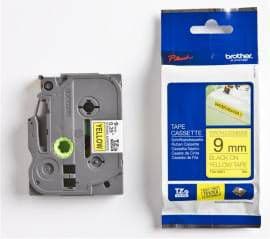 Brother TZS621 - Musta keltaisella - Rulla (0,9 cm x 8 m) laminoitu teippi - P-Touch PT-1080, 1090, 1230, 1290, 18, 2030, 2430, 2730, 3600, 7100, 970