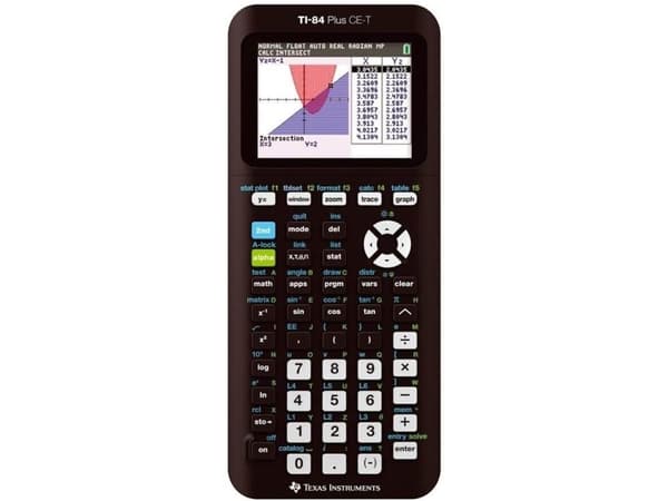 Texas Instruments TI-84 Plus, Grafer, Flash, Batteri, Svart Svart