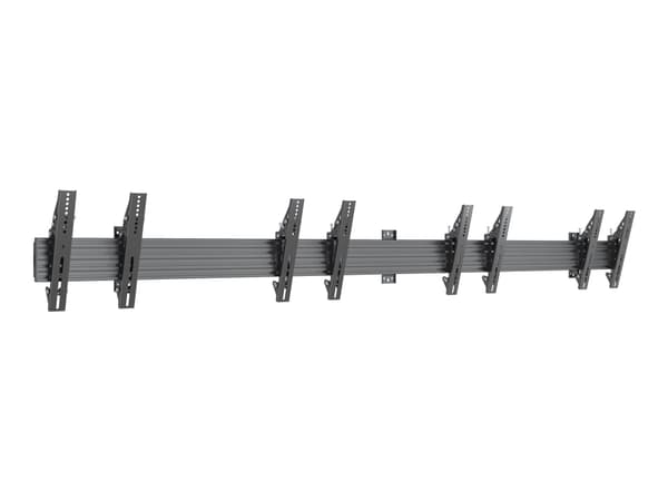 Multibrackets M Pro MBW4X1U - Monteringssats - för 4 LCD-bildskärmar - väggfäste - stål, aluminium - svart - skärmstorlek: 32"-50" Svart