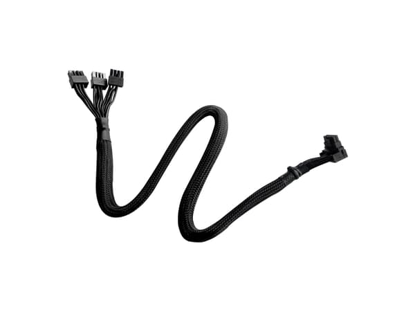 Cooler Master Type 1 - PCI Express-adapterkabel - 8-stifts PCIe-ström (hane) till 12VHPWR (hane) vinklad - 65 cm - svart