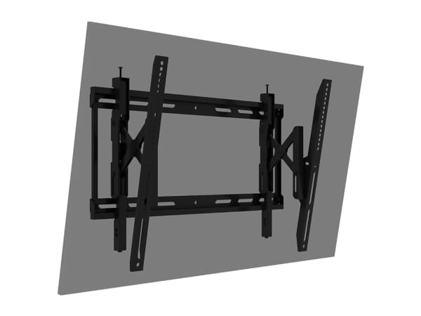 Multibrackets 6299, 109,2 cm (43"), 2,18 m (86"), 100 x 100 mm, 600 x 400 mm, -2 - 12°, Musta