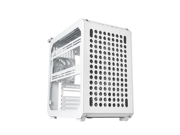 Cooler Master QUBE 500 Flatpack White Edition, Midi Tower, PC, Valkoinen, ATX, EATX, ITX, mikro ATX, Muovi, Terästä, Karkaistu lasi, 17,2 cm