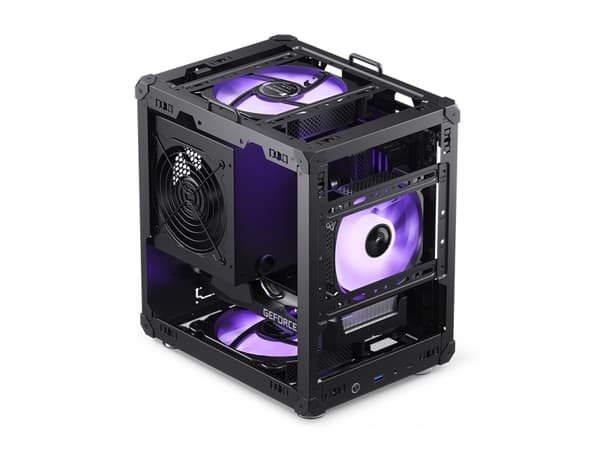 Jonsbo C6, Mini Tower, PC, Svart, ITX, micro ATX, Stål, Spela