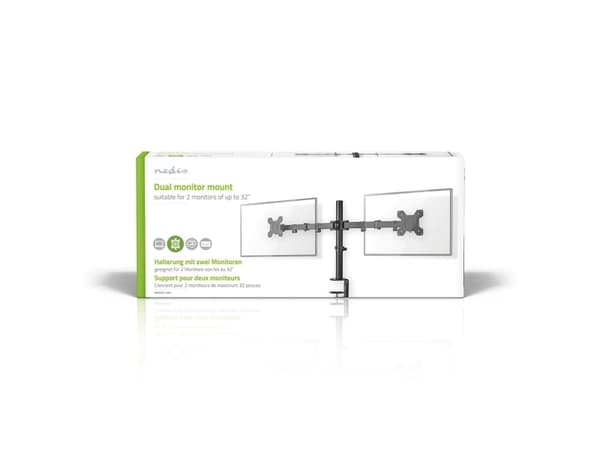 Nedis MMDOS110BK, 8 kg, 38,1 cm (15"), 81,3 cm (32"), 75 x 75 mm, 100 x 100 mm, Sort