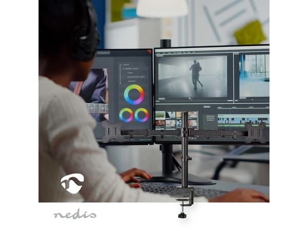 Nedis MMDOS110BK, 8 kg, 38,1 cm (15"), 81,3 cm (32"), 75 x 75 mm, 100 x 100 mm, Sort