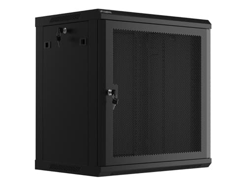 Lanberg - Rack skåp - väggmontering - svart, RAL 9004 - 12U - 19"