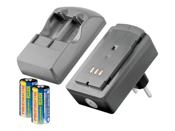 goobay - Batterilader 2 x CR123 - Li - 2 x batterilader - 350 mA Sort
