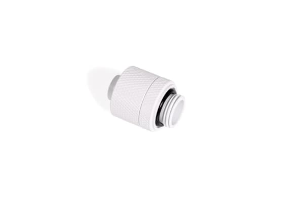 Alphacool 17626, Slangkoppling, mässing, Vit, 1/4", 27 mm, 2 cm