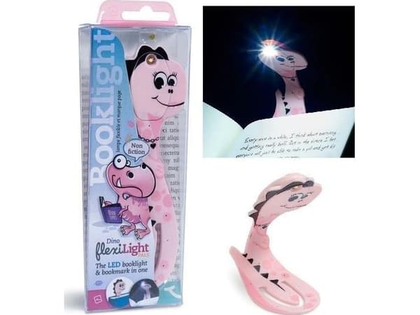 Thinking Gifts Flexilight Pals Dinosaur Pink - Lampka do książki