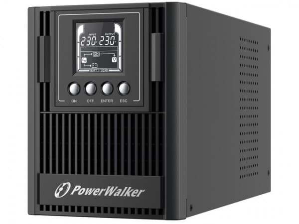 PowerWalker VFI 1000 AT FR - UPS - AC 80 - 300 V - 900 Watt - 1000 VA - 9 At - RS-232, USB - lähtöliittimet: 3