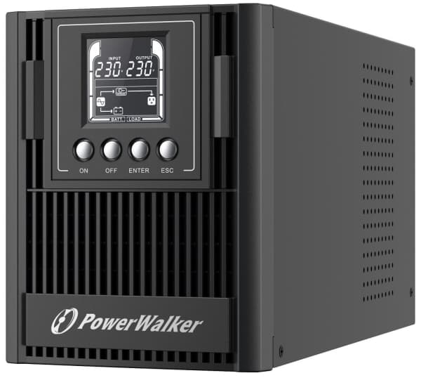 PowerWalker VFI 1000 AT FR - UPS - AC 80 - 300 V - 900 Watt - 1000 VA - 9 At - RS-232, USB - lähtöliittimet: 3