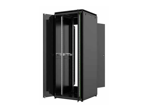 Lanview by Logon Data Line - Rack skåp - 800 x 800 mm, data line - fristående - svart, RAL 9005 - 42U - 19"