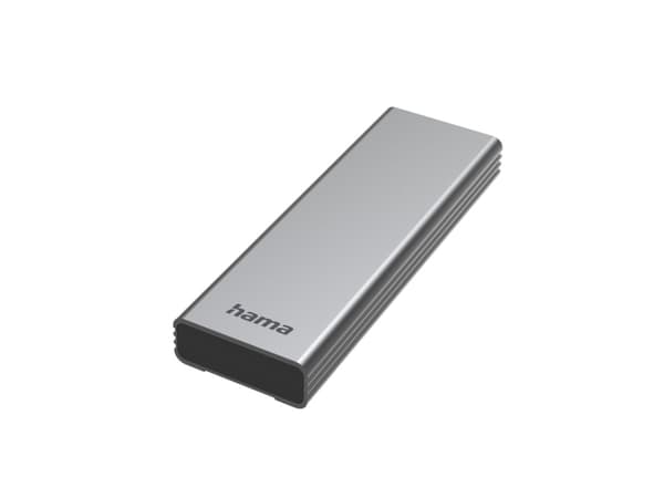 Hama 00200764, SSD-inkapsling, M.2, M.2, 10 Gbit/s, USB-anslutning, Grå