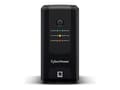 Miniatyrbilde 3 av 5: CyberPower UT Utility UT800EIG - UPS - AC 230 V - 450 watt - 800 VA - enkeltfase - Ethernet, USB - utgangskontakter: 4 - svart