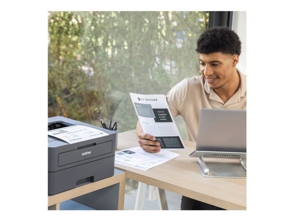 Brother HL-L2447DW - Skriver - S/H - Dupleks - laser - A4/Legal - 1200 x 1200 dpi - inntil 32 spm - kapasitet: 250 ark - USB 2.0, LAN, Wi-Fi(n)