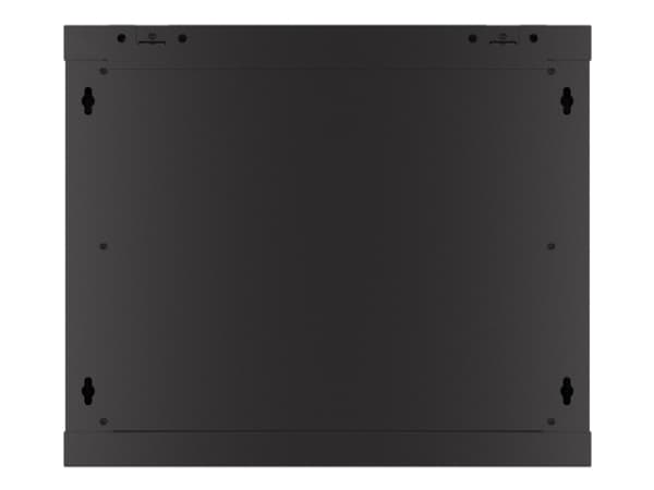 Lanberg WF01 Series - Rack skåp - 600 x 450, med perforerad dörr, platt pack - väggmontering - svart, RAL 9004 - 9U - 19"