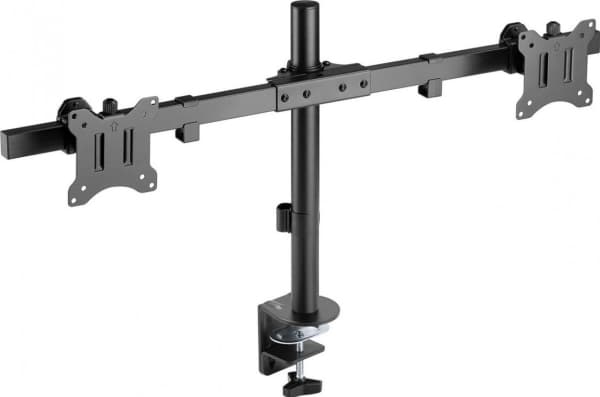 Goobay dubbel monitormontering fix (59394) Svart