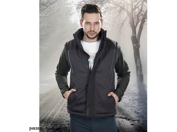 Vest Ardon, sort, bomull/polyester, str XL