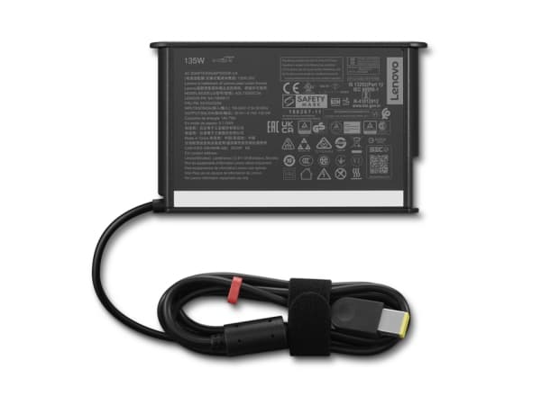 Lenovo - Strömadapter - AC 100-240 V - 135 Wh - Europa, Indonesien - svart