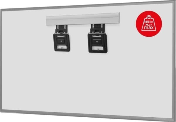 One For All Fixed No Gap Universal TV Bracket (WM6812), 81.3 cm (32"), 2.79 m (110"), 75 kg, 200 x 200 mm, 900 x 600 mm, Black, Silver