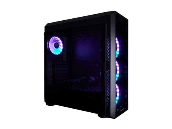 Chieftec SCORPION 3 - Tower - ATX - genomskinlig sidopanel (härdat glas) - ingen strömförsörjning (ATX) - svart - USB/ljud