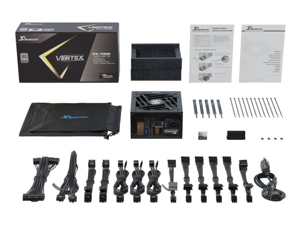 Seasonic VERTEX PX-1000 - Strømforsyning (intern) - ATX12V / EPS12V - 80 PLUS Platinum - AC 100-240 V - 1000 watt