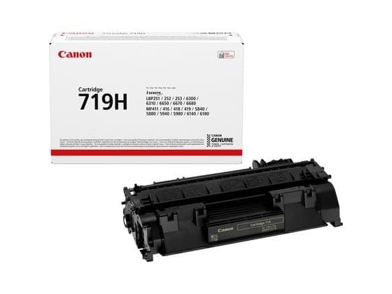 Canon 719 H - Høy ytelse - svart - original - tonerpatron - for i-SENSYS LBP251, LBP252, LBP253, LBP6310, MF411, MF416, MF418, MF419, MF6140, MF6180
