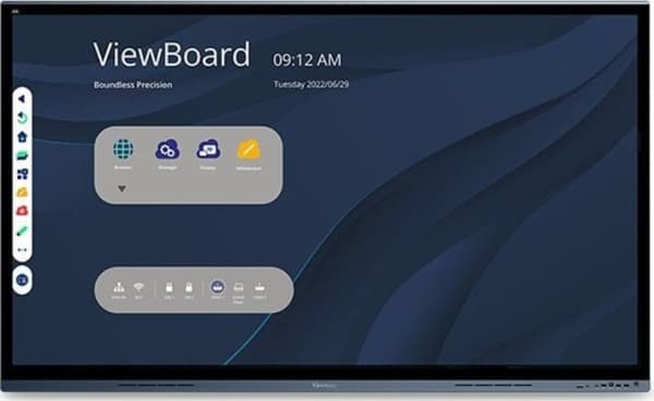 Viewsonic IFP6562, Interaktivt flatpanel, 165,1 cm (65"), LED, 3840 x 2160 piksler, Wi-Fi