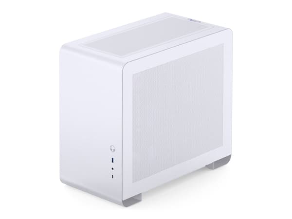 Jonsbo U4 MINI WHITE, Mini Tower, PC, Hvit, ITX, Mini-ATX, Stål, Herdet glass, Spilling