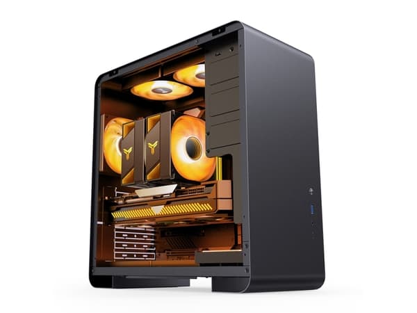 Jonsbo U4 PRO, Midi Tower, PC, Svart, ATX, ITX, Mini-ATX, Nät, Stål, Spela