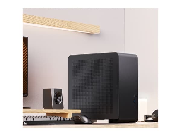 Jonsbo U4 PRO, Midi Tower, PC, Svart, ATX, ITX, Mini-ATX, Nät, Stål, Spela