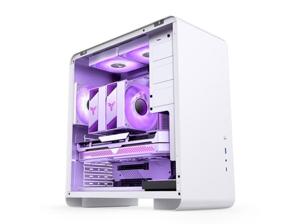 Jonsbo U4 PRO, Midi Tower, PC, Vit, ATX, ITX, Mini-ATX, Nät, Stål, Spela