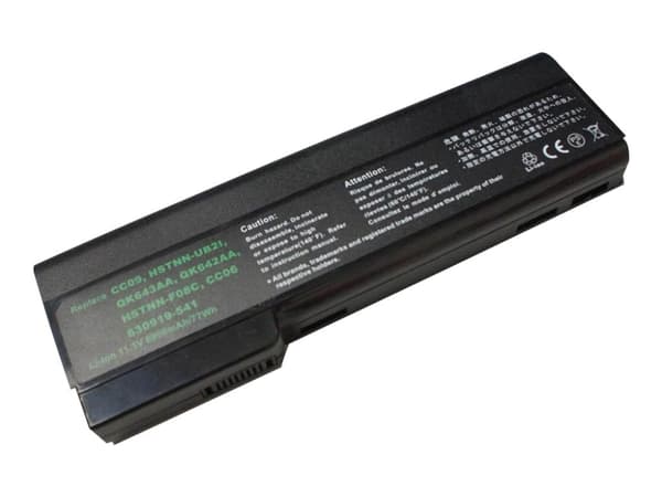 CoreParts - Kannettavan tietokoneen akku (vastaa: HP CC06XL) - Litiumioni - 12-kennoinen - 7800 mAh - musta - EliteBook 8460p, 8460w, 8470p, 8470w, 8