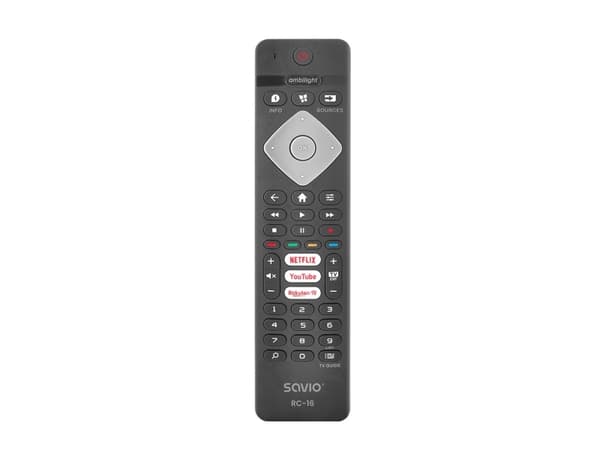 Savio RC-16, TV, TV-tuner, Digitalbox för TV, IR trådlös, Tryckknappar, Svart Svart