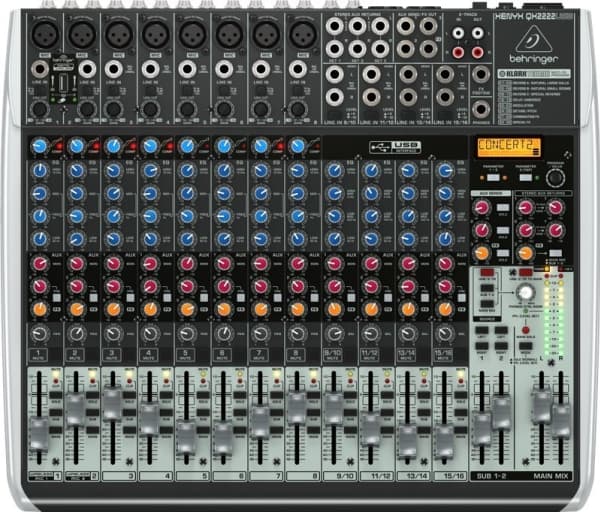 Behringer QX2222USB, 22 kanaler
